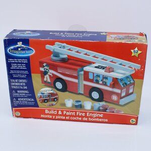 Imaginarium Build & Paint - Fire Truck Wooden Age 5+